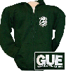 Green GUE Full-Zip Hoodie
